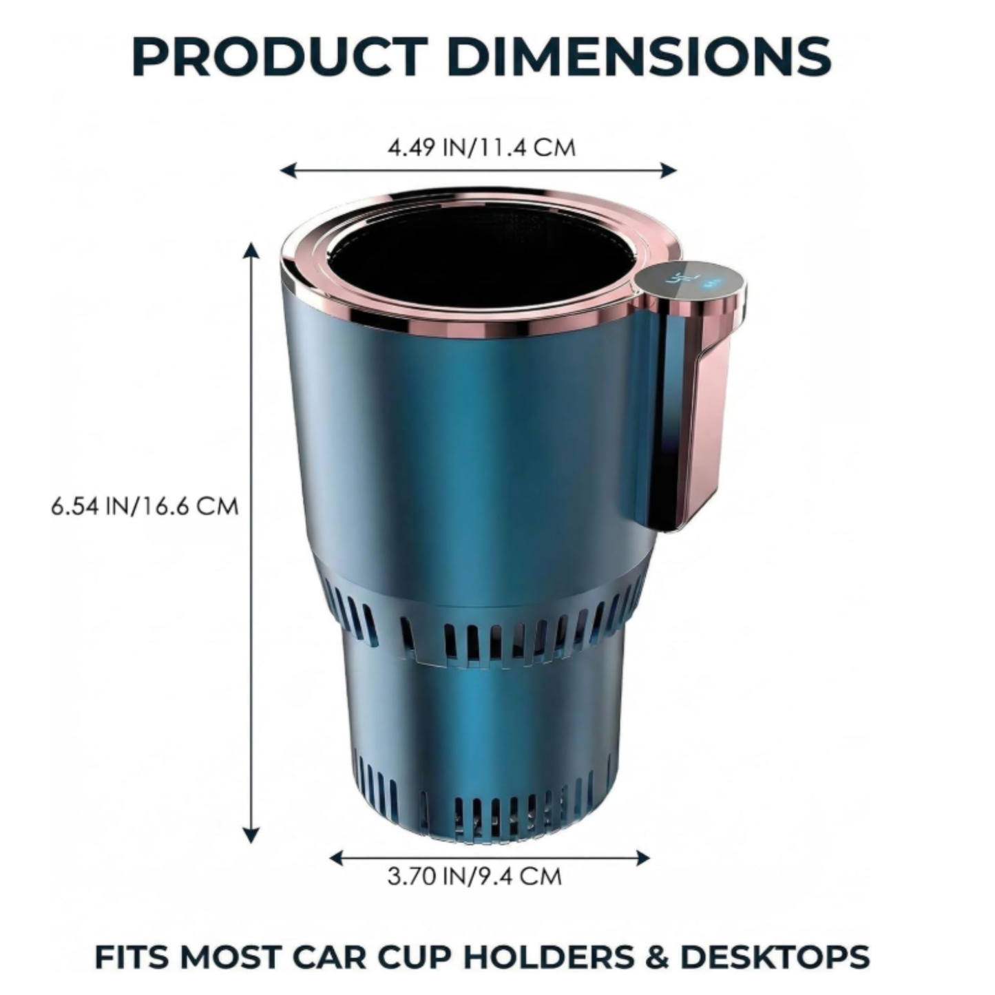 2-in-1 Smart Car Cup Holder - Instant Cooling & Heating