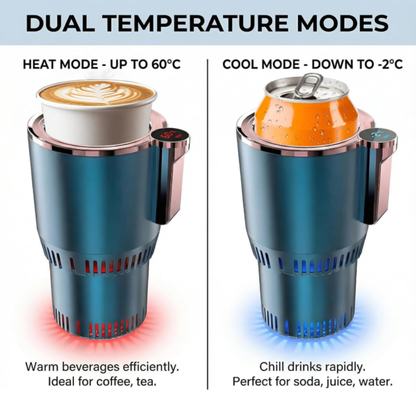 2-in-1 Smart Car Cup Holder - Instant Cooling & Heating